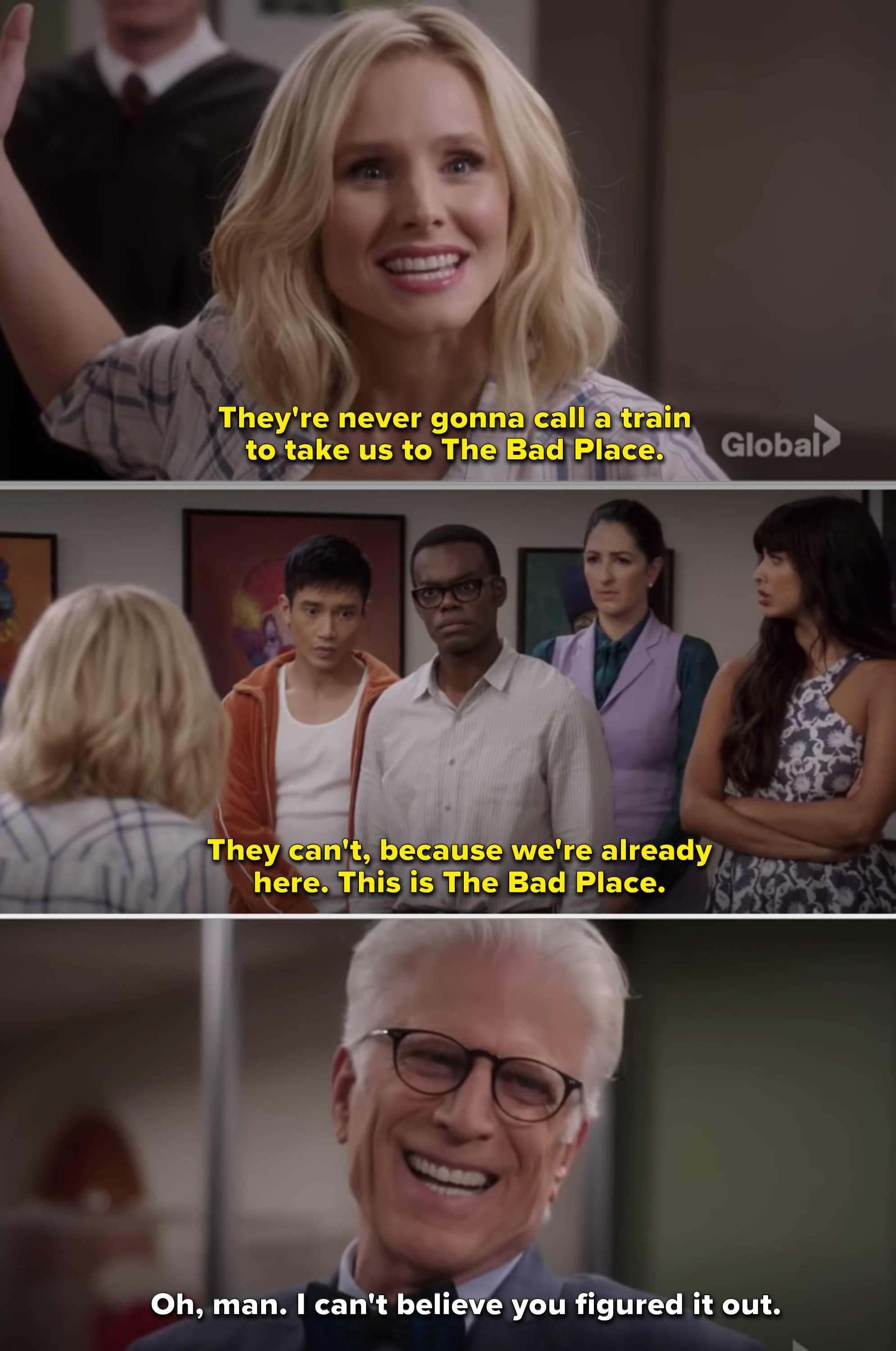 Eleanor realizing they&#x27;re not in The Good Place