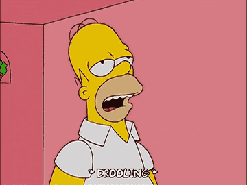 Homer Simpson drooling
