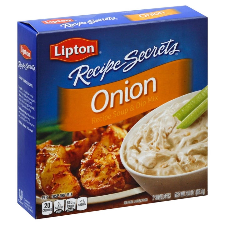 A box of Lipton onion soup mix.