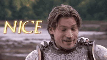 Jamie Lannister from Game of Thrones says nice