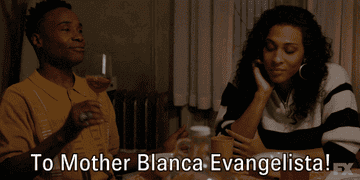 The House of Evangelista toasting to Blanca in &quot;Pose&quot;