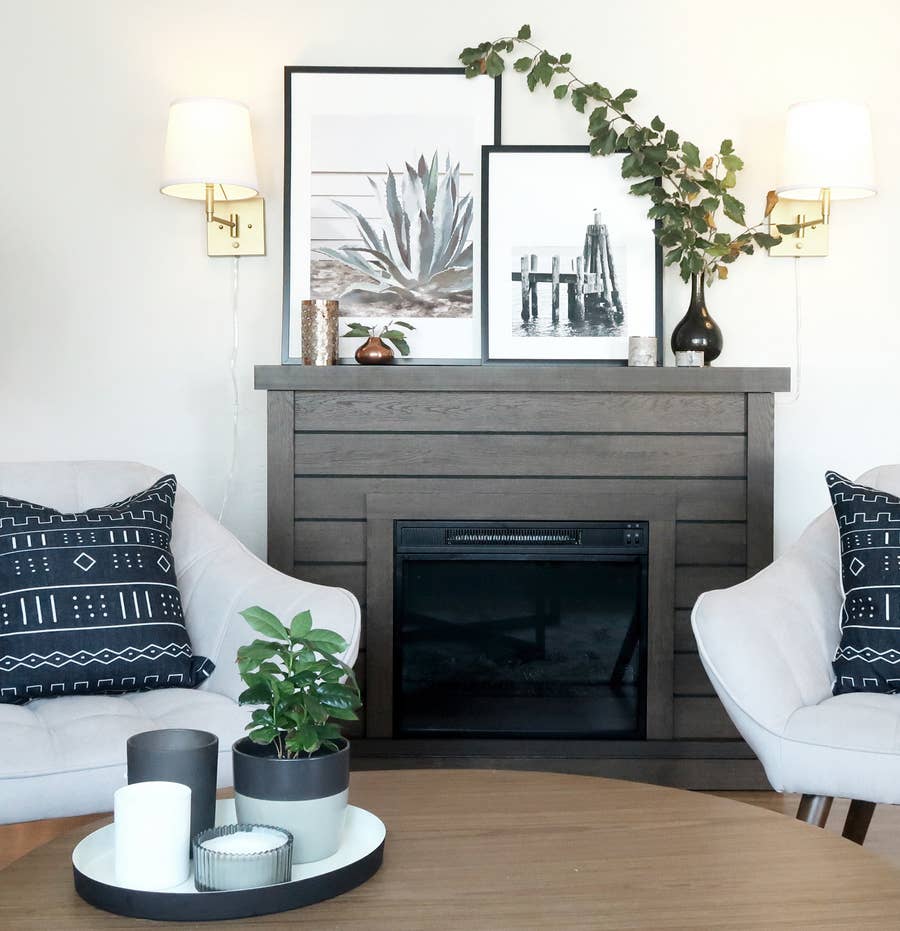Living Room Focal Point Tv And Fireplace | Baci Living Room