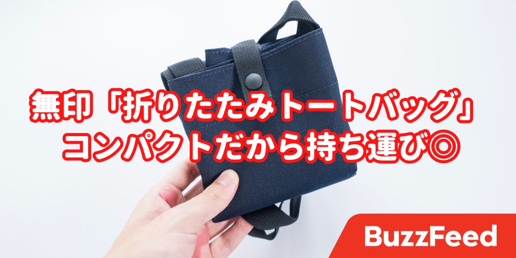 これで990円 無印の 折りたためるバッグ がコスパ凄すぎ