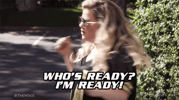 Kelly Clarkson spins around and says, &quot;Who&#x27;s ready? I&#x27;m ready!&quot;