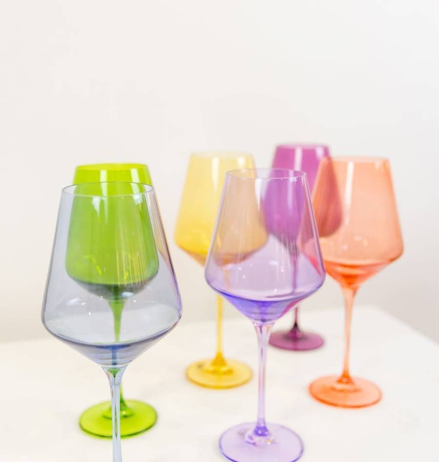Where to Buy Estelle Colored Wine Glass Instagram, FN Dish -  Behind-the-Scenes, Food Trends, and Best Recipes : Food Network
