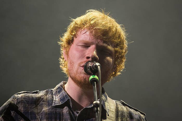 Ed Sheeran on tour in 2015