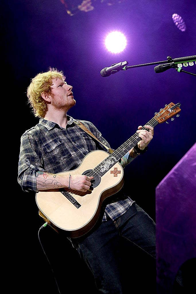 Ed Sheeran on tour in 2015