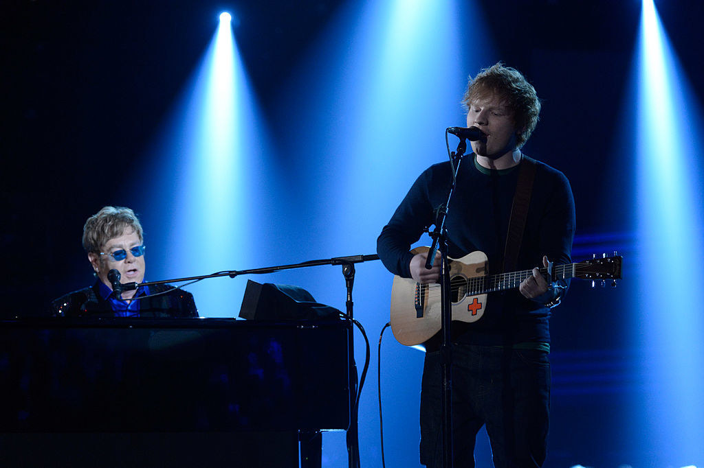 Ed and Elton John, who helped Ed during his &quot;rough patch&quot;