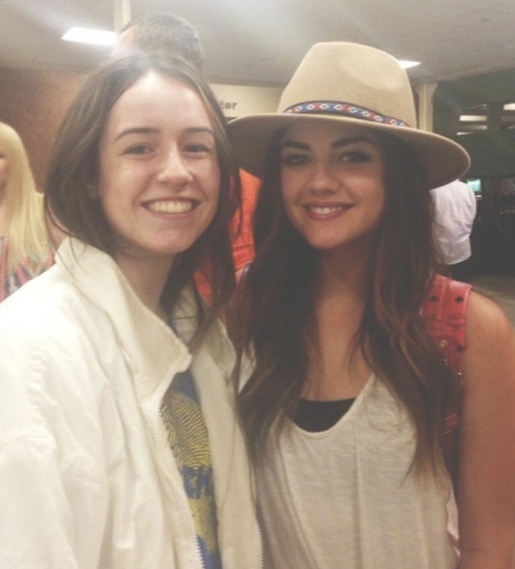 A fan with Lucy Hale