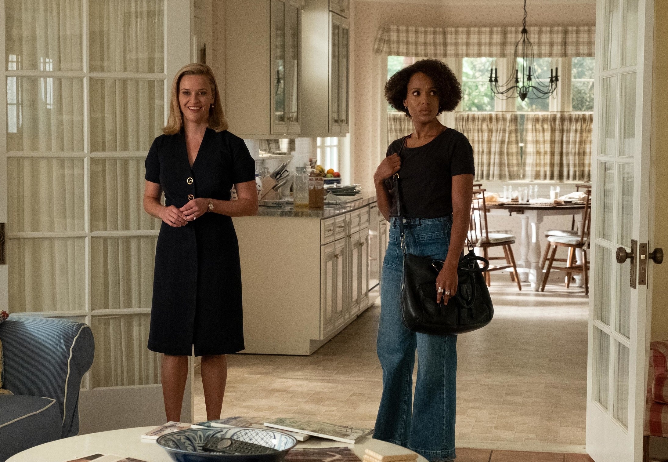 Reese Witherspoon and Kerry Washington as Elena and Mia in Little Fires Everywhere