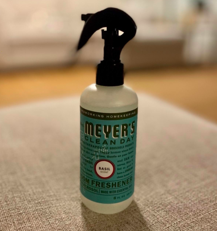 Reviewer photo of Basil-scent Meyer&#x27;s Clean Day room freshener bottle 
