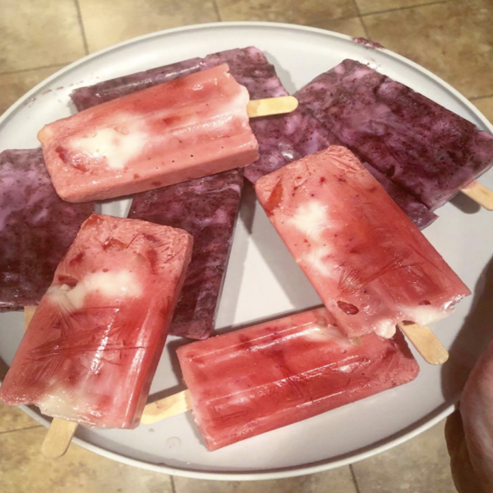 A reviewer image of fruit popsicles 