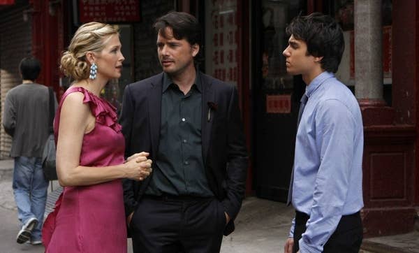 16. Lily and Rufus meeting their son on Gossip Girl.