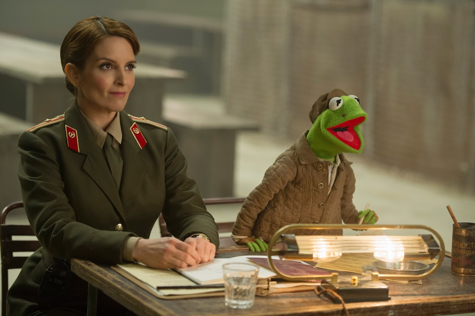 Tina Fey dressed as a Russian officer