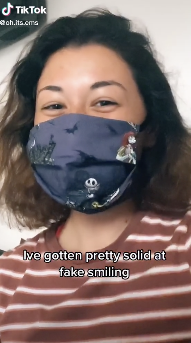 New Trend Fake Smiling Under Your Face Mask