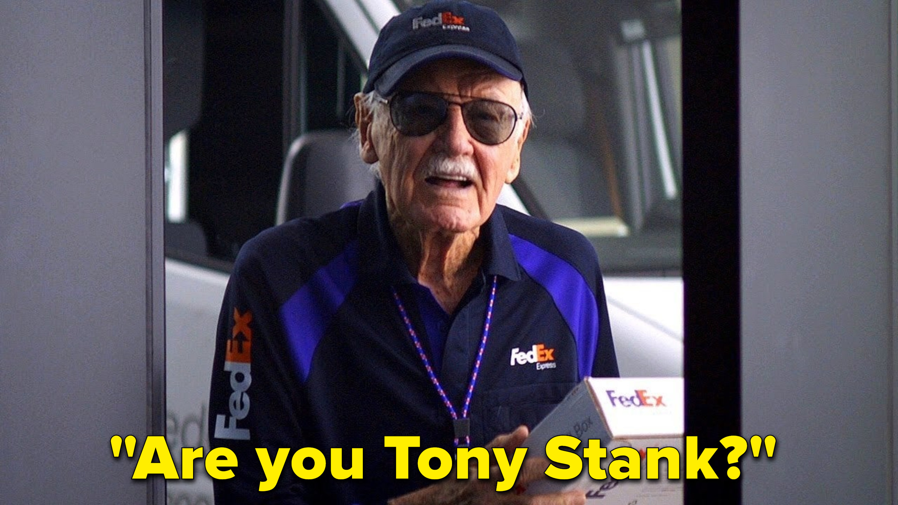 Stan Lee asking &quot;Are you Tony Stank&quot;