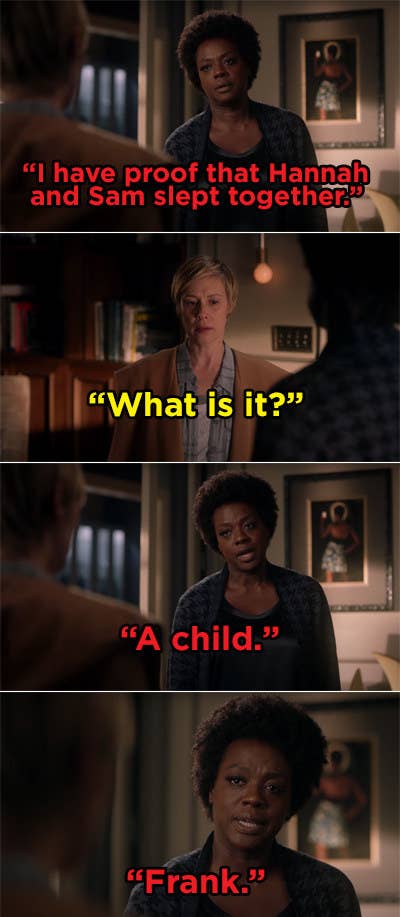 2. On How to Get Away with Murder, Frank is revealed to be Sam and Hannah's incestuous child.