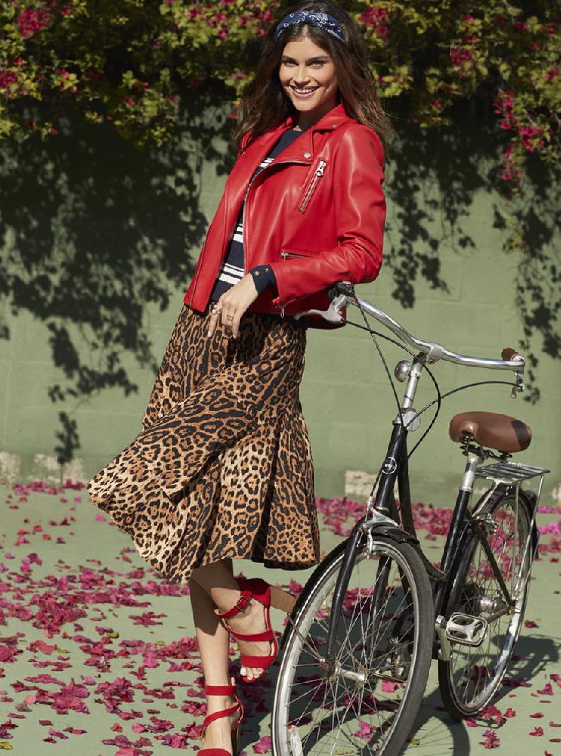 The leopard midi skirt