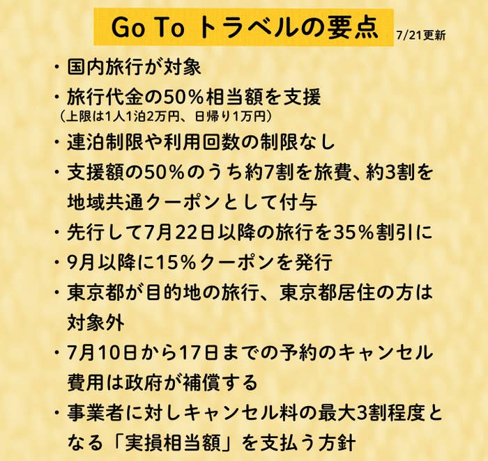 1泊最大2万円が補助される Go Toトラベルキャンペーン とは 要点をまとめた