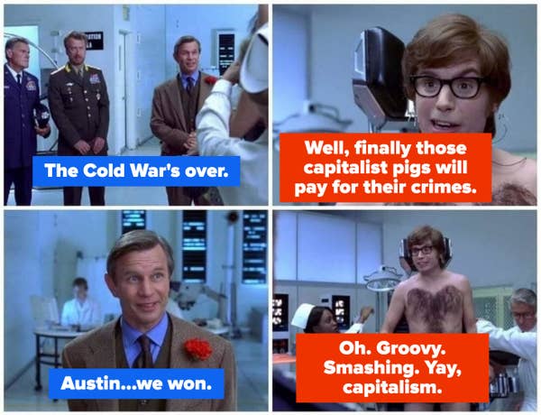 Austin Powers / New Line Cinema / Via spaffy-jimble.tumblr.com