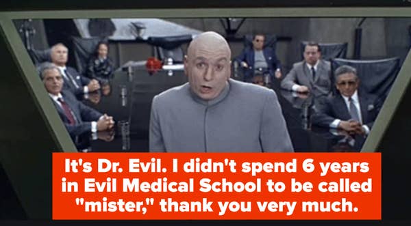 Dr. Evil in his truest form