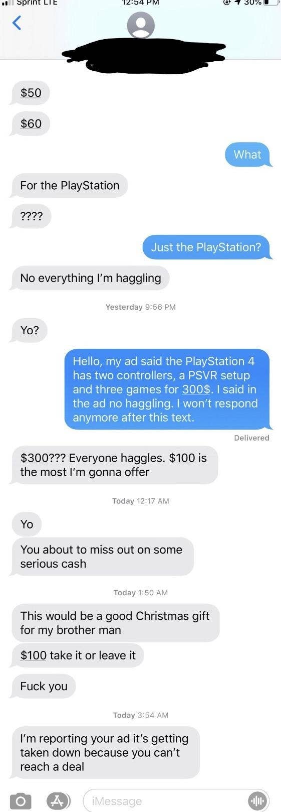 &quot;Not everything I&#x27;m haggling&quot;