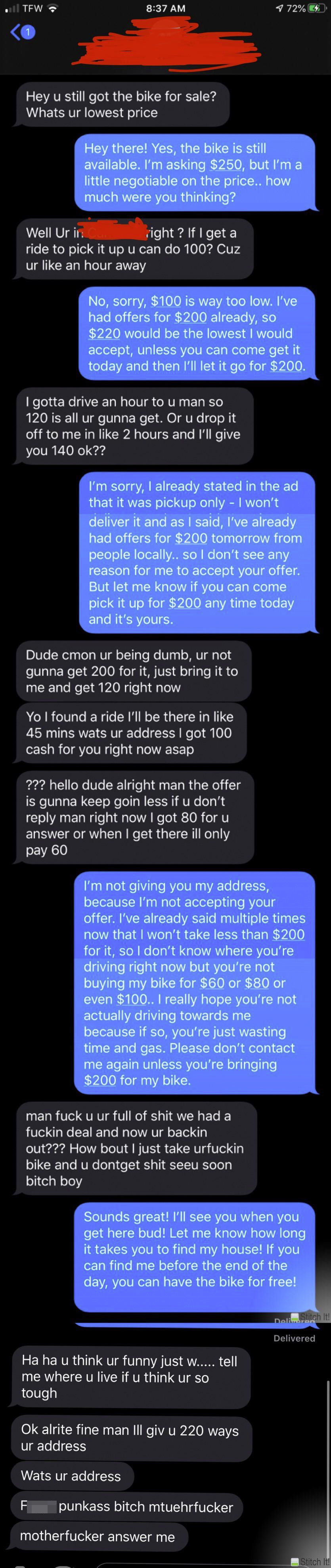 21 Screenshots Of Potential Buyers Antagonizing Sellers - 32