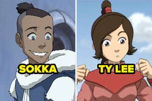 Sokka and Ty Lee from Avatar