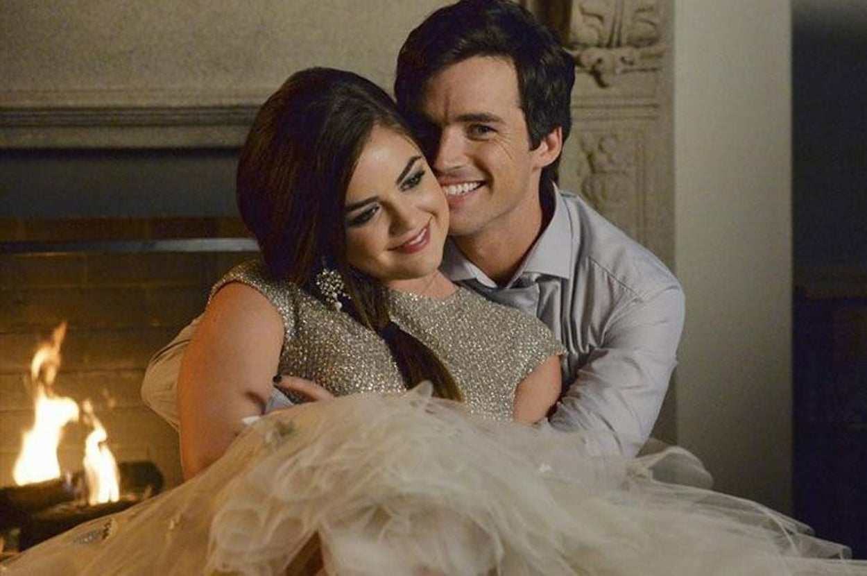 pretty little liars aria prom dress Pretty Little Liars - Season 2 - Pastel Photoshoot