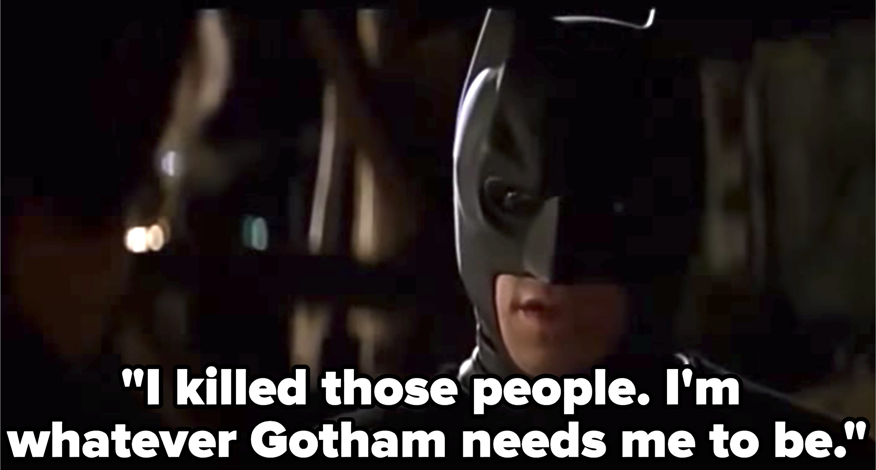Batman talking to Commissioner Gordon