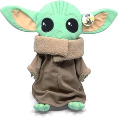 a oversized pillow baby yoda doll
