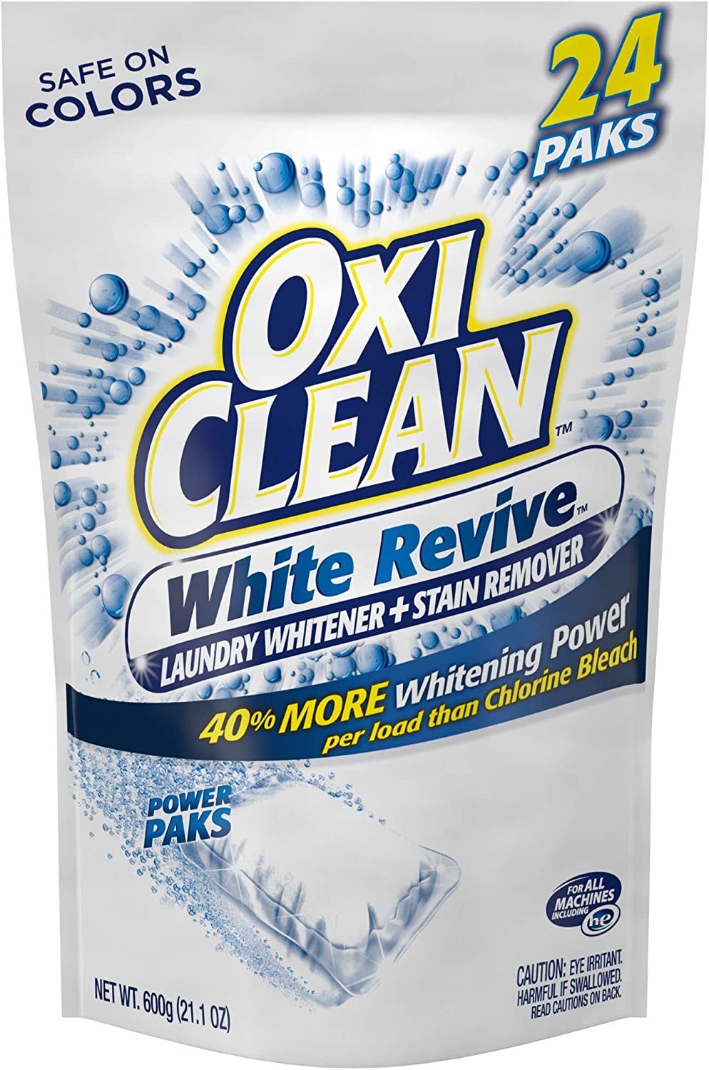 The bag of oxi clean packs 