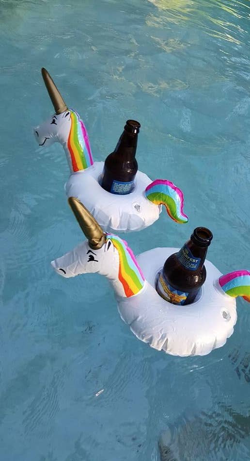 Floating Pool Cup Holder Summer Party Bucket Rainbow Cloud Food Holder Inflatable Pool Beer Drinking Cooler Table for Pool Beach, Men's, Size: Small