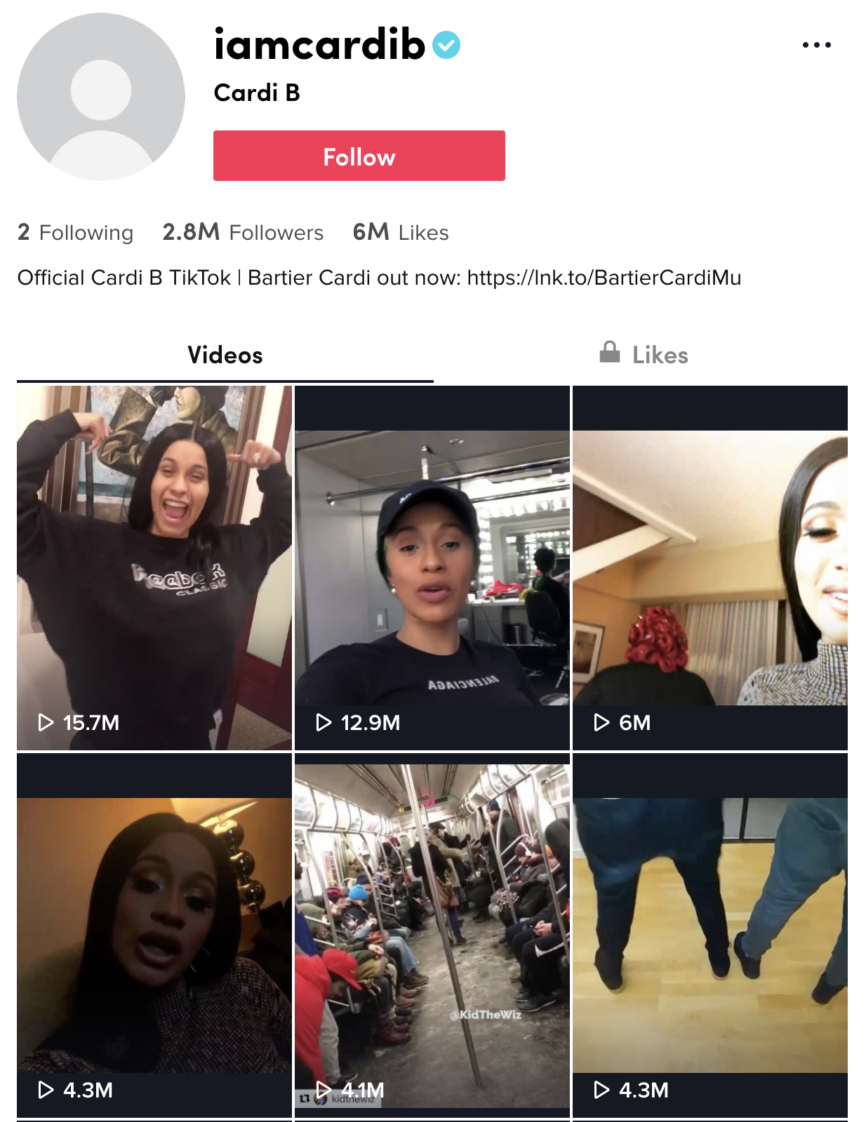 Cardi B Just Posted Her First Tiktok Video