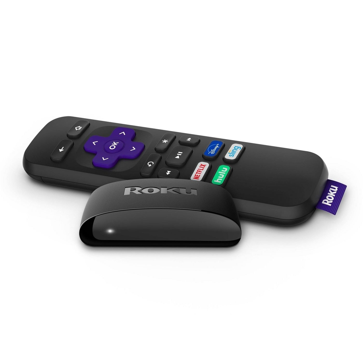 the roku and its coordinating remote