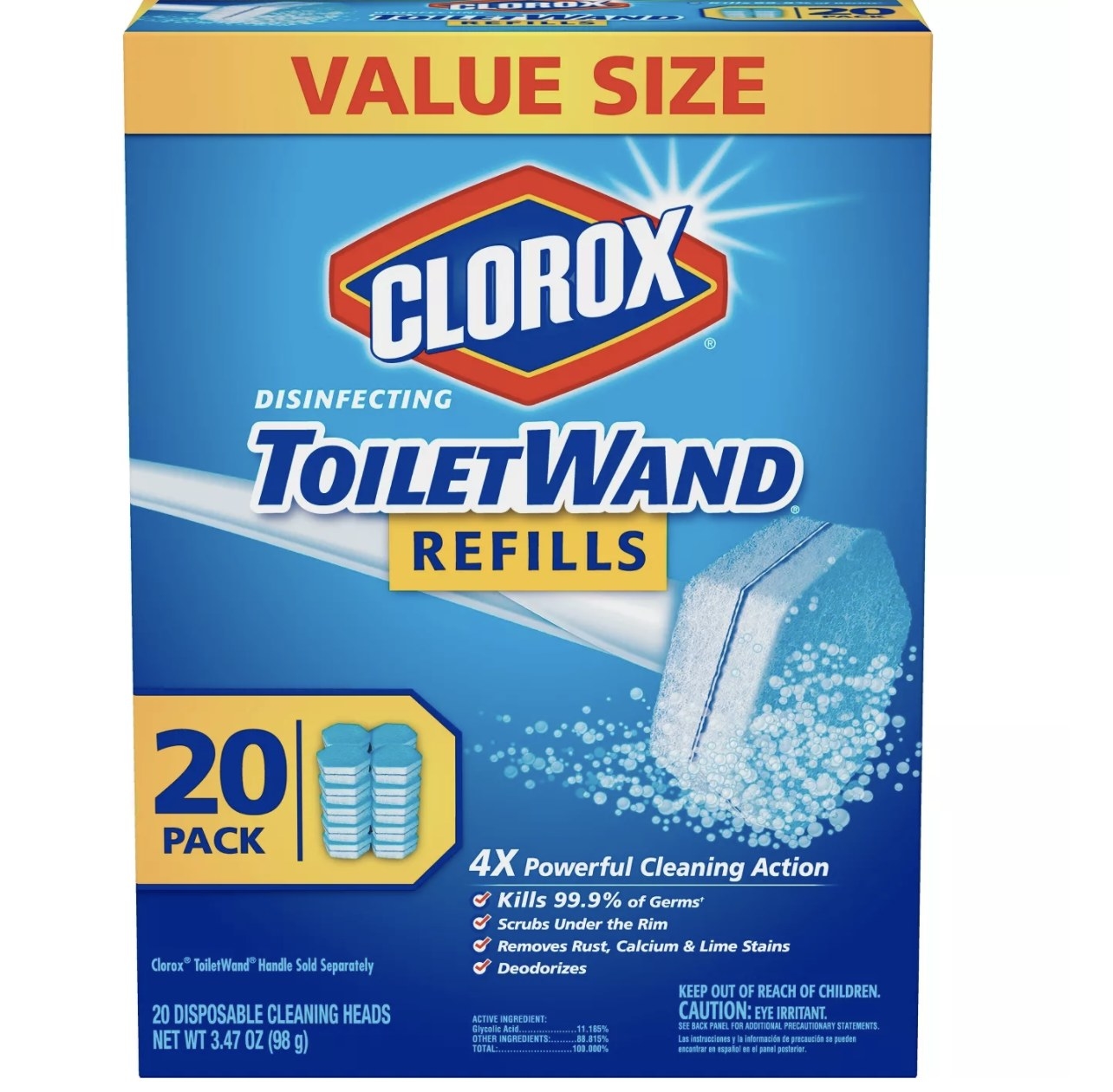 The box of ToiletWand refills 