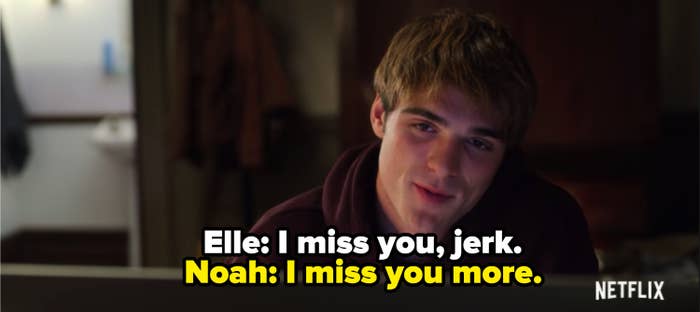 Jacob Elordi as Noah Flynn facetiming Joey King as Elle Evans in &quot;The Kissing Booth 2&quot; 