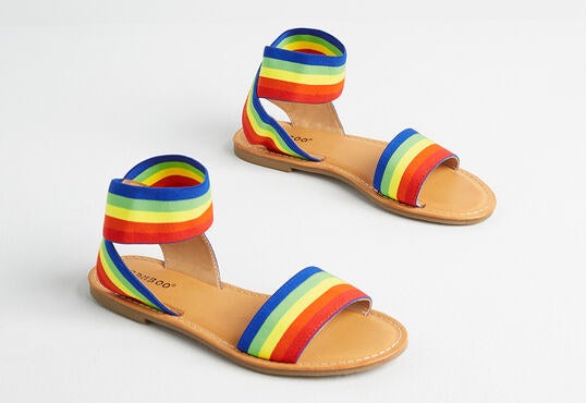 The rainbow sandal.