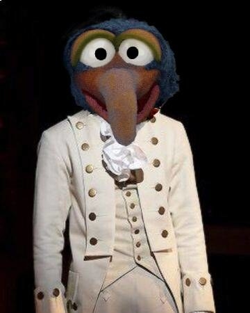 Anthony Ramos as John Laurens but with Gonzo&#x27;s head (in much worse quality than the other photos sorry)