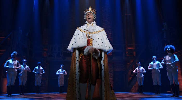 Jonathan Groff as King George III singing &quot;You&#x27;ll Be Back&quot;