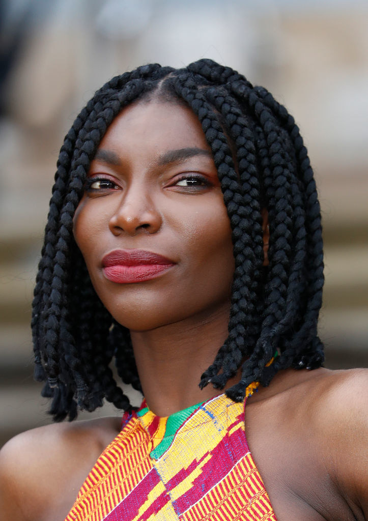 A profile photo of Michaela Coel on the red carpet.