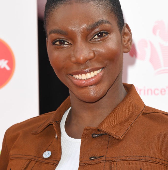 A profile photo of Michaela Coel on the red carpet.