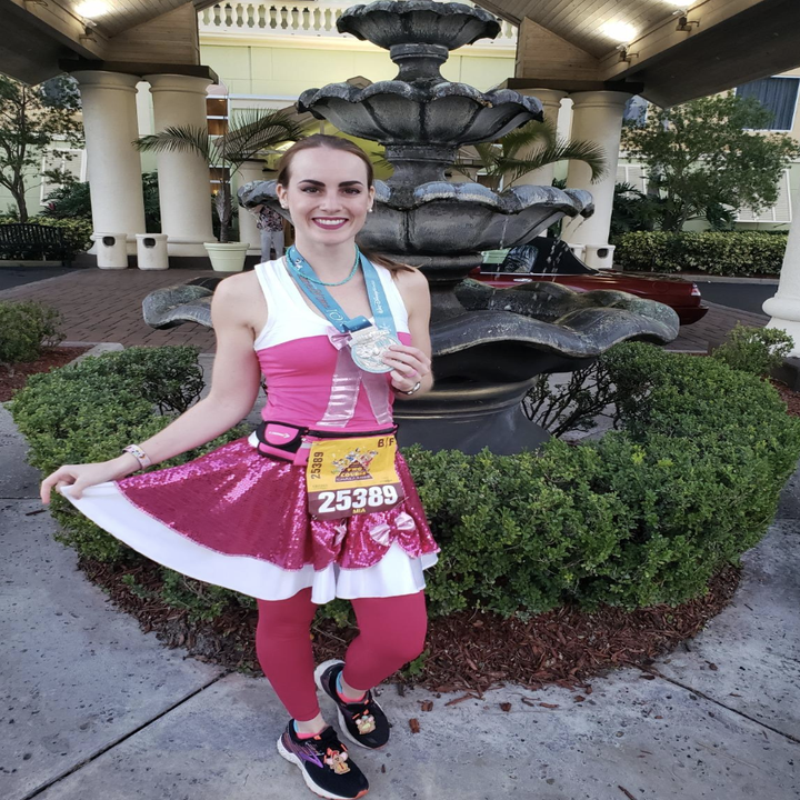 A reviewer in the pink belt