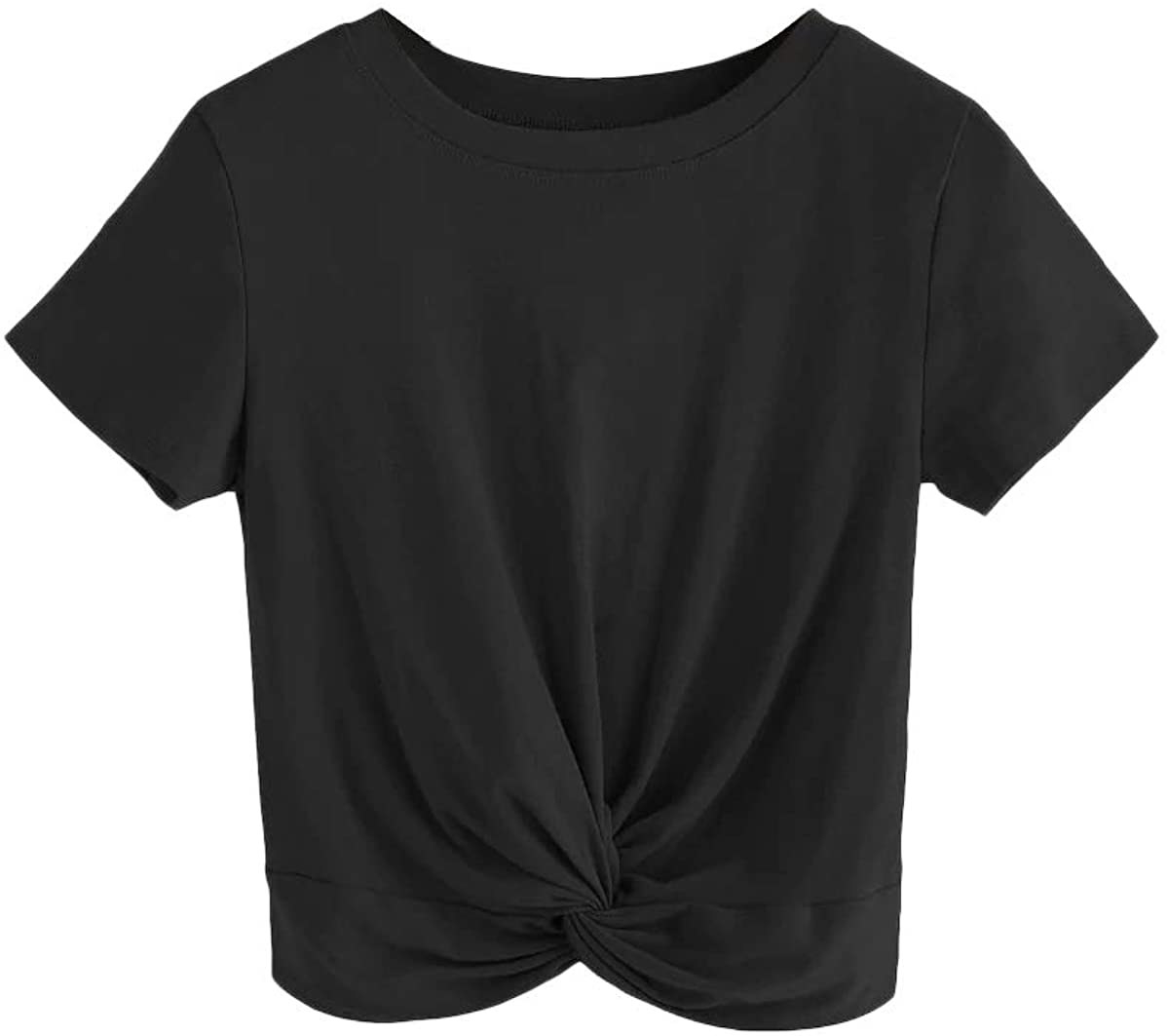 A crop top with a knotted front