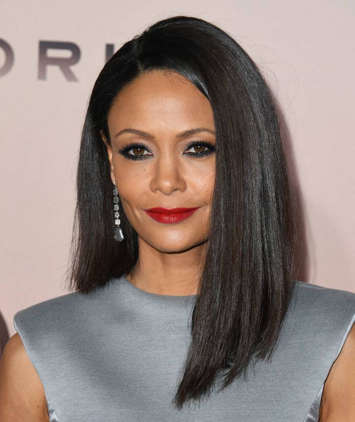 Thandie Newton on a red carpet