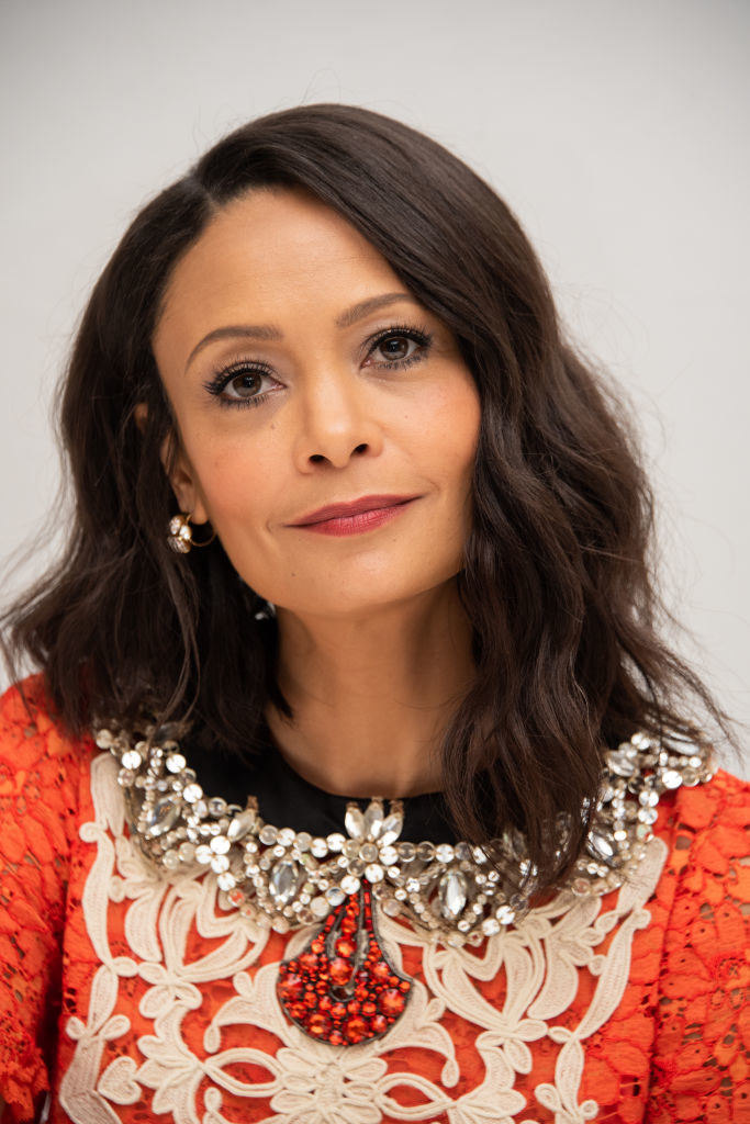 Thandie Newton at a speaking event