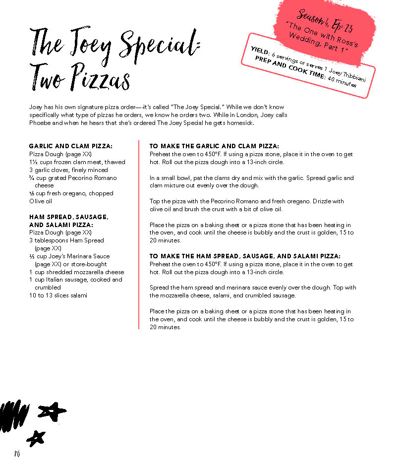 Recipe page for &quot;The Joey Special.&quot;