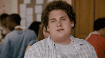 GIF of Jonah Hill rolling his eyes
