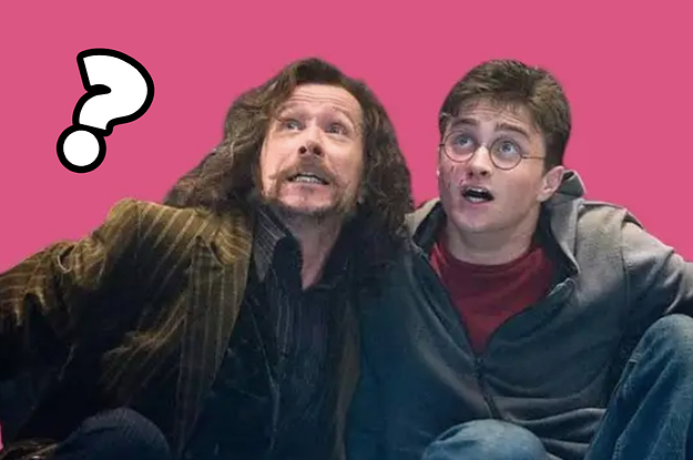 A photo of Sirius Black and Harry Potter with the background removed