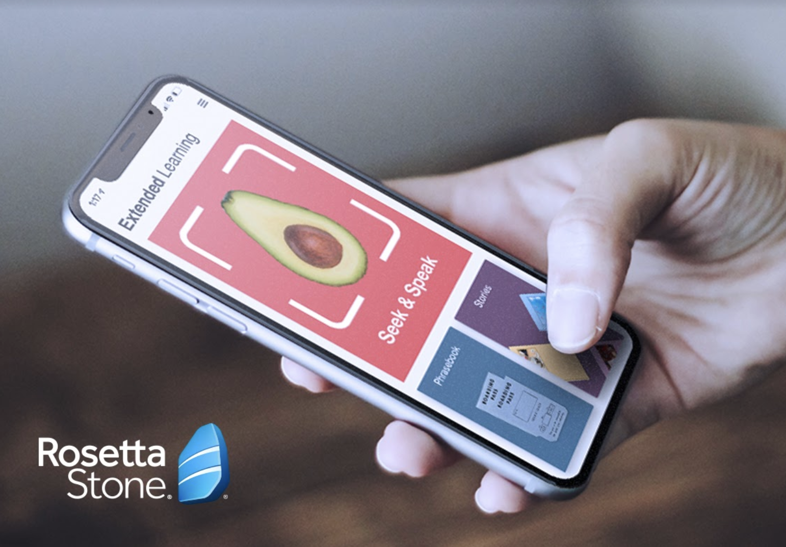 the Rosetta Stone phone app 
